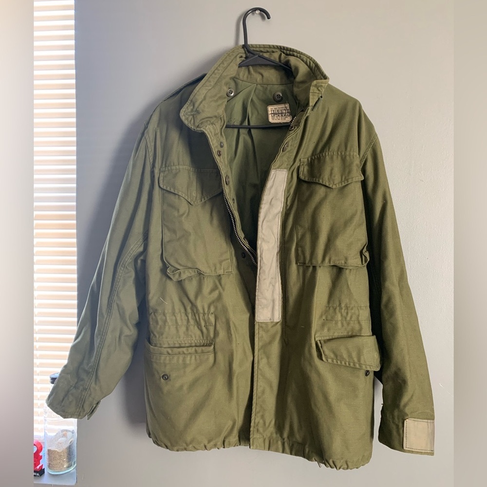 Vintage 1969 M65 Men’s Field Jacket With Reflectors Size Small Regular